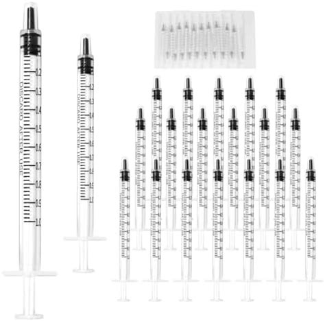 Amazon 20 Pack 1ml Syringe For Liquid 1cc Plastic Small Syringes