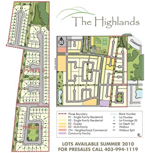 Subdivision Plan The Highlands Site