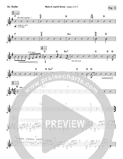 Make A Joyful Noise Acoustic Guitar Sheet Music Pdf Tommy Walker