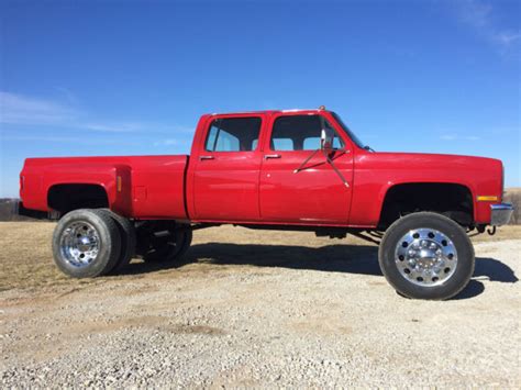 1986 Chevy K30 Crew Cab Dually Lifted Classic Chevrolet C K Pickup 3500 1986 For Sale