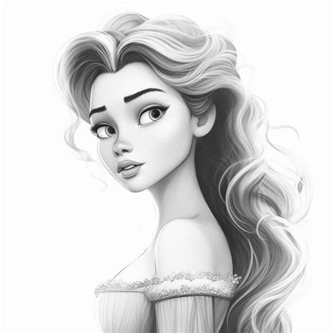 Disney Princess Drawing By Artificialhub On Deviantart
