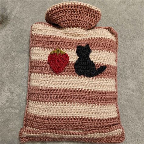 Free Crochet Hot Water Bottle Cover Pattern