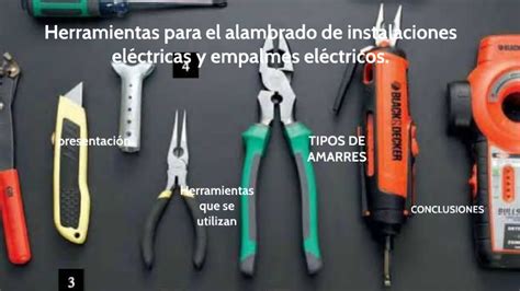 HERRAMIENTAS PARA EL ALAMBRADO DE INSTALACIONES ELECTRICAS By Axel