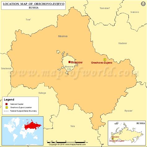 orechovo zujevo location  orechovo zujevo  russia map