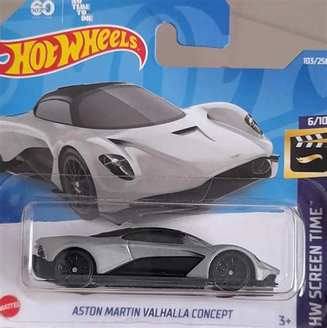 Embalagem Danificada Hot Wheels Screen Time Aston Martin Valhalla Concept Universo Hot Wheels