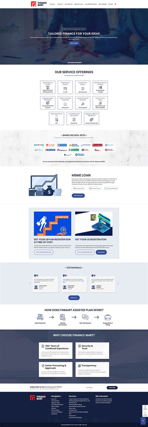 finance mart web design skynet technologies