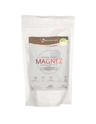 Progress Labs Cytrynian Magnezu W Proszku 500 G