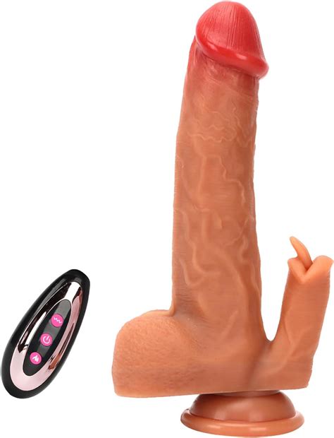 Amazon Zeehuu Realistic Dildo Vibrator Huge Anal Dildo Toy Silicone Telescopic Dildo