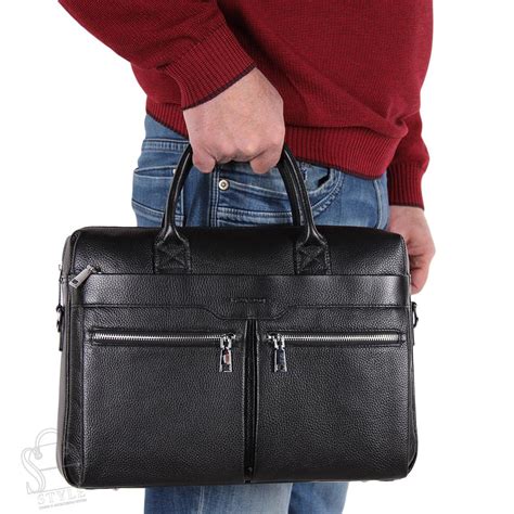 Портфель мужской кожаный 2095BSH black Heanbag — купить оптом в ...