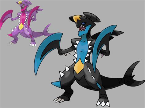 Shiny Mega Garchomp Remake by leleftw05 on DeviantArt