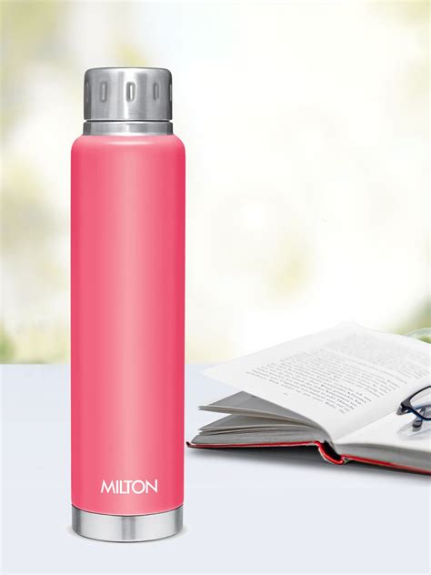 Buy Milton Pink Elfin Thermosteel Hours Hot And Cold Bottle Ml Water Bottle For