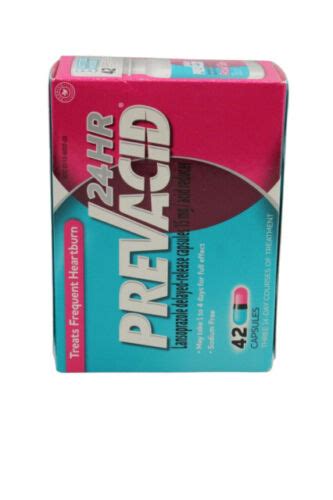 Prevacid 24 Hr Lansoprazole Acid Reducer Delayed Release 15 Mg 42 Capsules 370030165186 Ebay