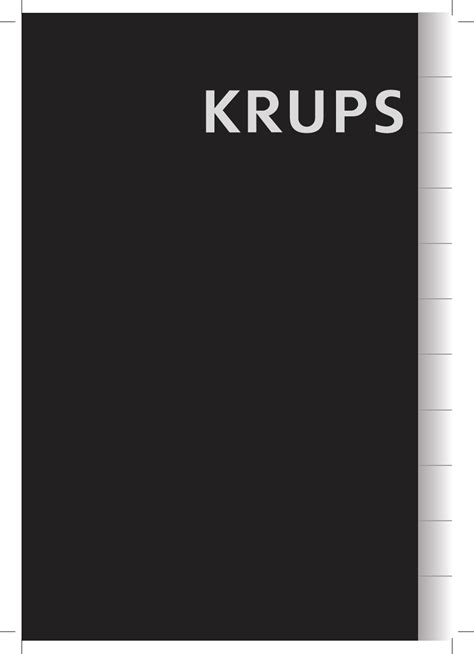 User Manual Krups Gn English Pages