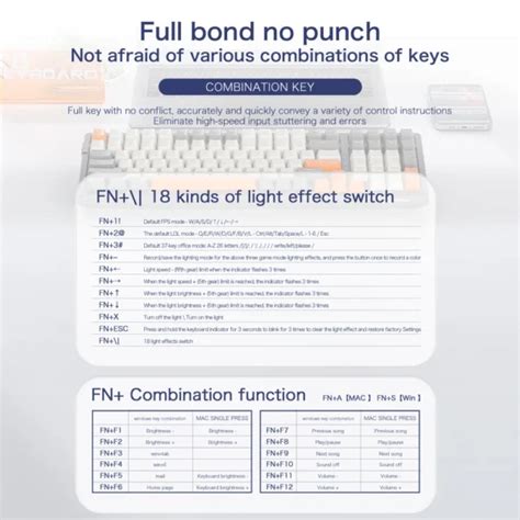 FREEWOLF K8 Mechanical Keyboard Hot Swap RGB 3 Modes