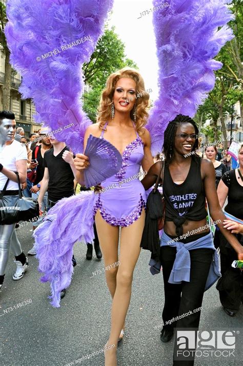 The Gay Pride Parade Paris France Stock Photo Picture And Rights Managed Image Pic