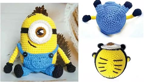 Minion Sentada Pdf Amigurumi Patr N Gratis Pdf Passo A Passo