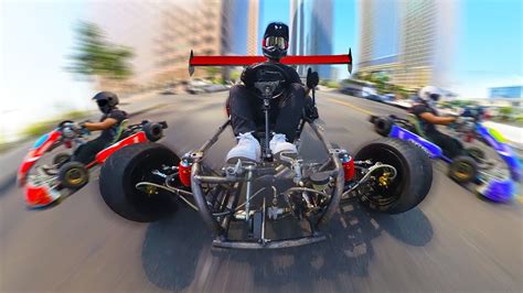 Insane Mph Electric Go Karts On City Streets Urban E Kart Pov