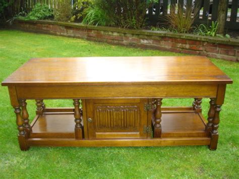 Antiques Atlas Old Charm Solid Oak Coffee Table Nest Tables