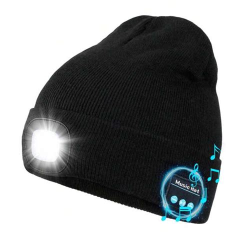 1 Pièce Bonnet De Musique Unisexe Led Avec Lumière Bonnet De Musique