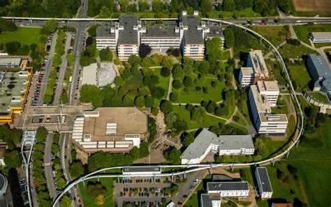 Dortmund von oben Campus Gelände und Gebäude des Campus Nord der