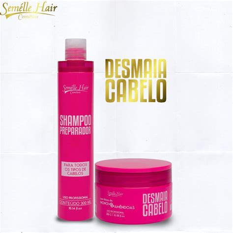 Kit Desmaia Cabelo Semelle Hair Hidrata E Nutre Shopee Brasil