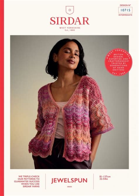 Sirdar Jewelspun Aran Patterns Clark Craft Products