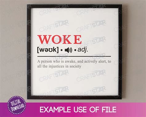 Woke Definition Digital Download Woke Svg File Woke Etsy Uk Make