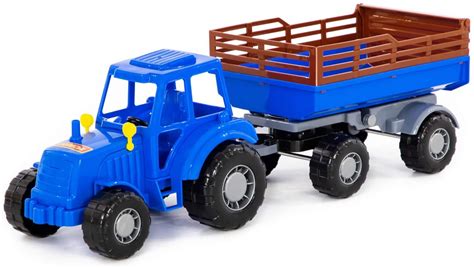 Купить Спецтехника Полесье Трактор Мастер 84781, пластик, синий в ...