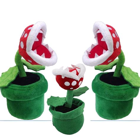 ITFABS Piranha Plant Plush Toys Kids Funny Super Mario Bros Soft Dolls ...