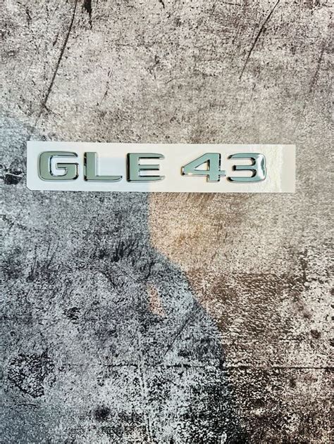 Mercedes AMG GLE43 Emblem Schriftzug Logo Aus ABS NEU Chrom Kaufen