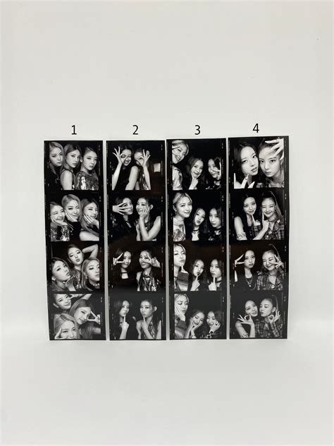 Set Of Photo Booth Strips Itzy Fanmade Etsy Uk