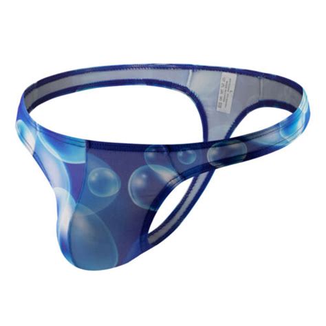 Mens Sexy Camouflage Briefs T Back Thong Low Rise Bikini Panties Print Underwear Ebay