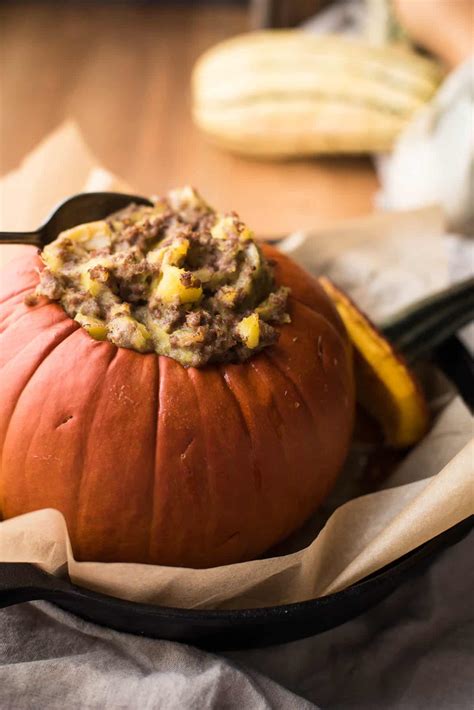 Savory Stuffed Pumpkin - Hunger Thirst Play