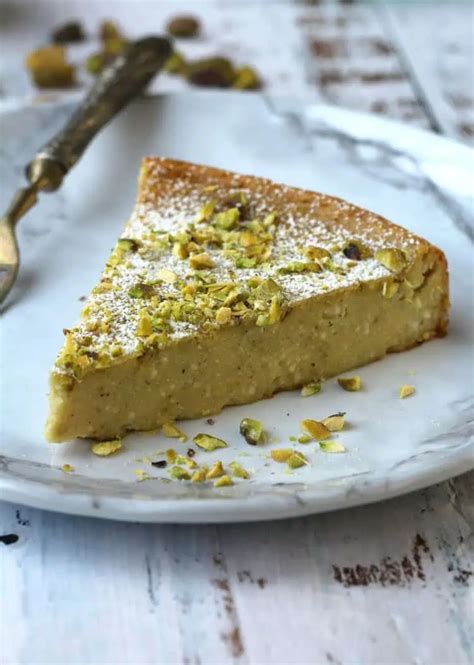 Crustless Ricotta Pistachio Cheesecake Mangia Bedda
