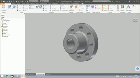 Autodesk Inventor Proste Tutoriale Półwidok półprzekrój YouTube