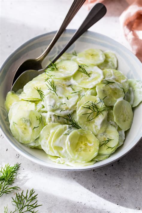 Creamy Cucumber Salad Healthy Skinnytaste