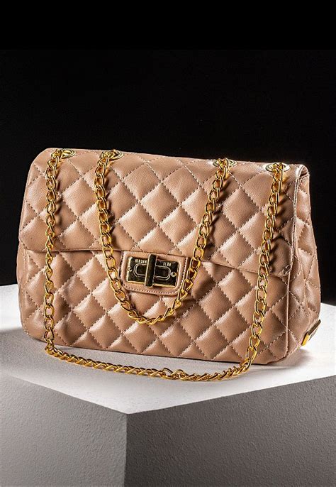 BOLSA MATELASSÊ NUDE Maria Milão Atacado