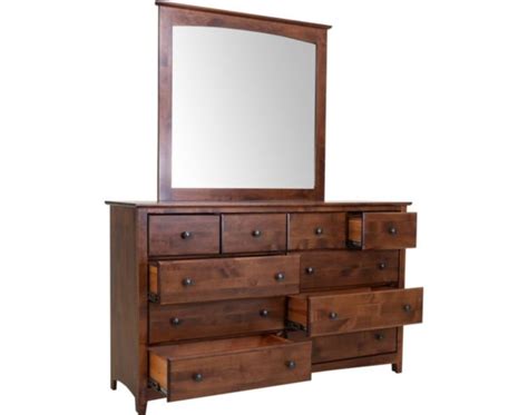 Archbold Furniture Company Shaker Dresser With Mirror