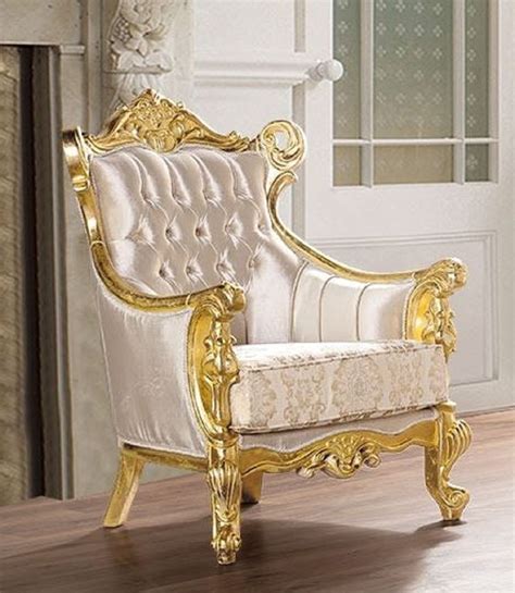 Casa Padrino Luxus Barock Wohnzimmer Sessel Beige Gold Prunkvoller