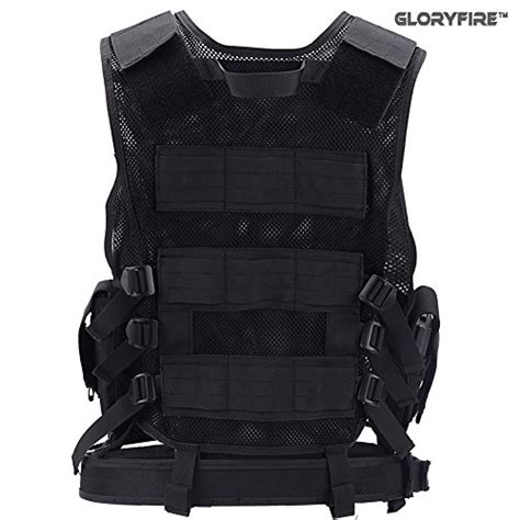 Gloryfire Tactical Vest Elite Molle Law Enforcement Vest Modular Chest Set Black Buy Online