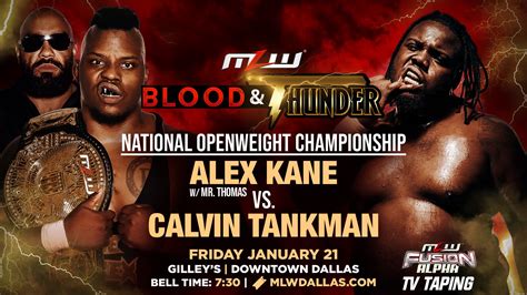 Mlw Announces National Openweight Championship Match For Blood Thunder