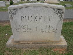 Ella Elizabeth Berrier Pickett Find A Grave Reminne