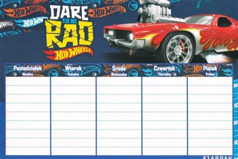 Plan Lekcji Z Tabliczk Mno Enia A Hot Wheels Starpak Cena Opinie