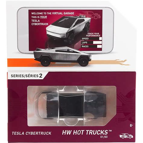 Masinuta Metalica Hot Wheels Id Tesla Cybertruck Gri Emag Ro