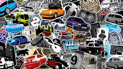 Car Sticker Wallpapers Wallpaper Cave