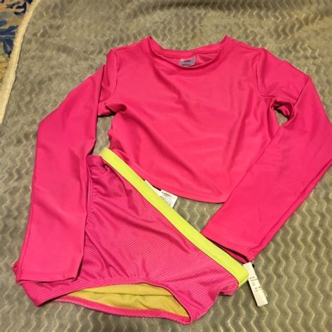 Art Class Swim Girls Art Class Piece Hot Pink Swim Shirt And Bottoms Xl Nwt Poshmark