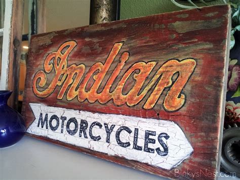 Indian Motorcycle Metal Signs Antagonisteclothing