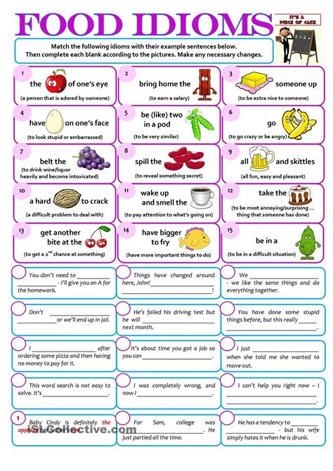 Worksheets On Idioms With Answers