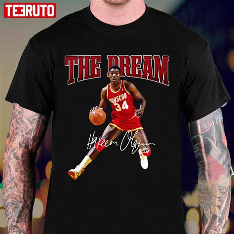 Hakeem Olajuwon The Dream Basketball Legend Signature Vintage Retro S