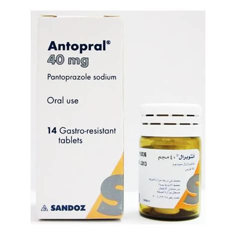 Antopral 40 Mg Pantoprazole 14 Tablets